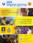 Soldiers, their families and civilians who attend chapel at any Army post across the world can now give their tithes and offerings online.