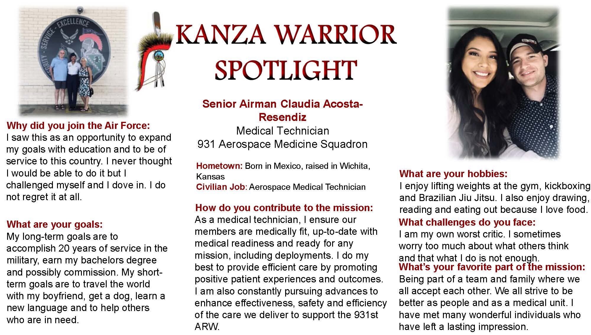 September KANZA Warrior Spotlight