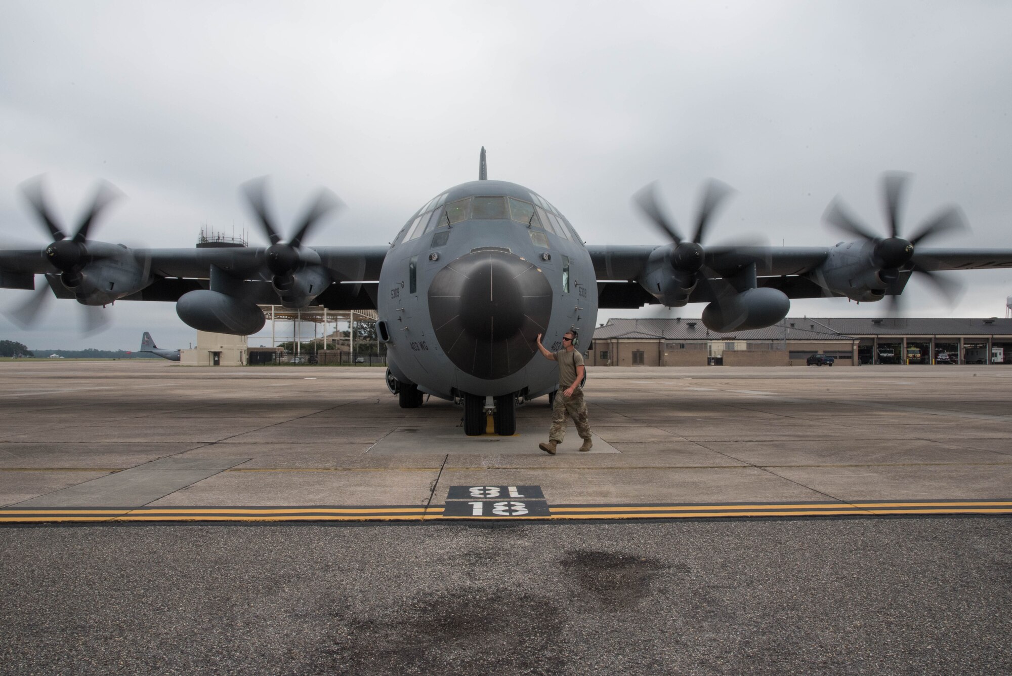 The Air Force Reserve Hurricane Hunters, a 403rd Wing unit at Keesler Air Force Base, Mississippi, departed today for St. Croix, U.S. Virgin Islands, to start flying reconnaissance into Tropical Storm Paulette. The Hurricane Hunters provide weather data from the storm to improve National Hurricane Center forecasts. (U.S. Air Force photo/Lt. Col. Marnee A.C. Losurdo)