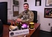 Master Sgt. John Broome, 5th Logistics Readiness Squadron Fuels Operations section chief, sits at his desk Sep. 9, 2020, at Minot Air Force Base, North Dakota. Broome suggested the idea to implement a format or template in order to organize and structure official documents for easier and neater presentation for military personnel.(U.S. Air Force photo by Airman First Class Jan K. Valle)