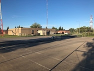 Tennis courts in disrepare at Minot Air Force Base North Dakota.  5th Civil Engineering Squadron contracted a new painting of the lines and replaced the tennis nets in August, 2020. (U.S. Air Force photo by Major Chris Bahrij)