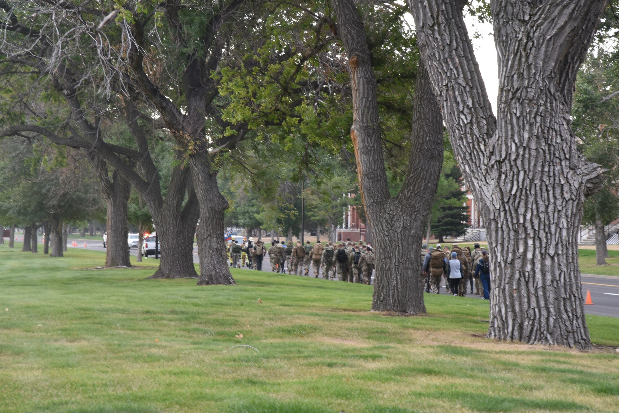 troops marching