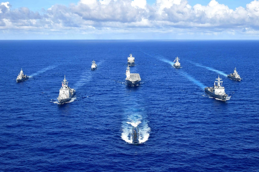 Us Allied Forces Conduct Exercise Pacific Vanguard Commander Us 7th Fleet Display 