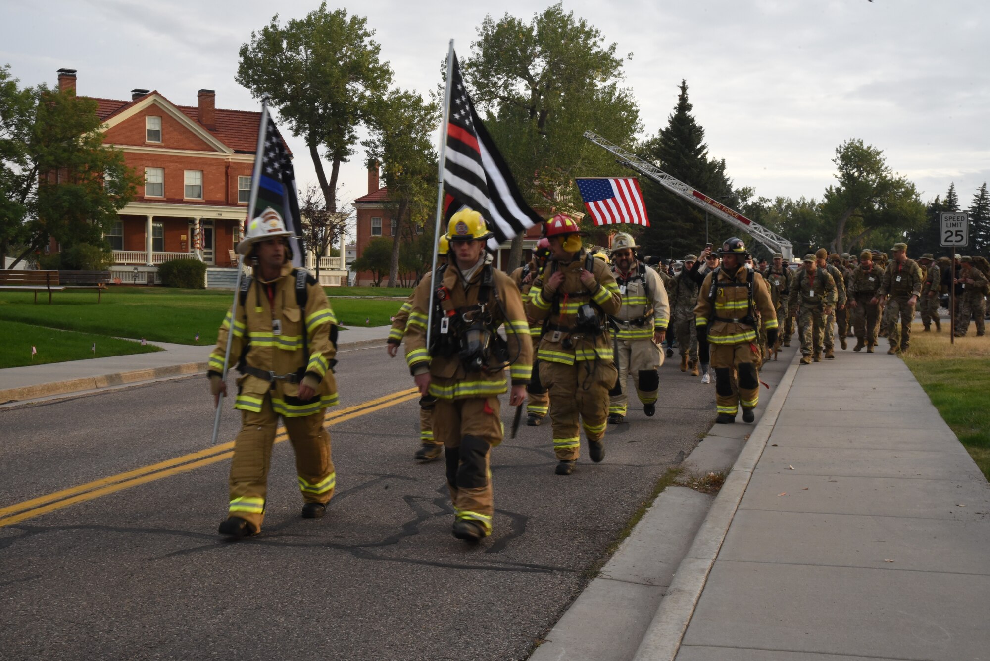 troops marching