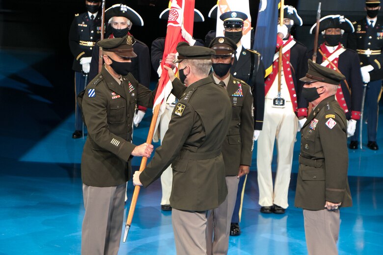 Change of command photo for U.S. Army Corps of Engineers