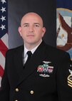 Official portrait of Senior Chief Robert A. Lewis, the command senior chief of Naval Computer and Telecommunications Station, Sicily.