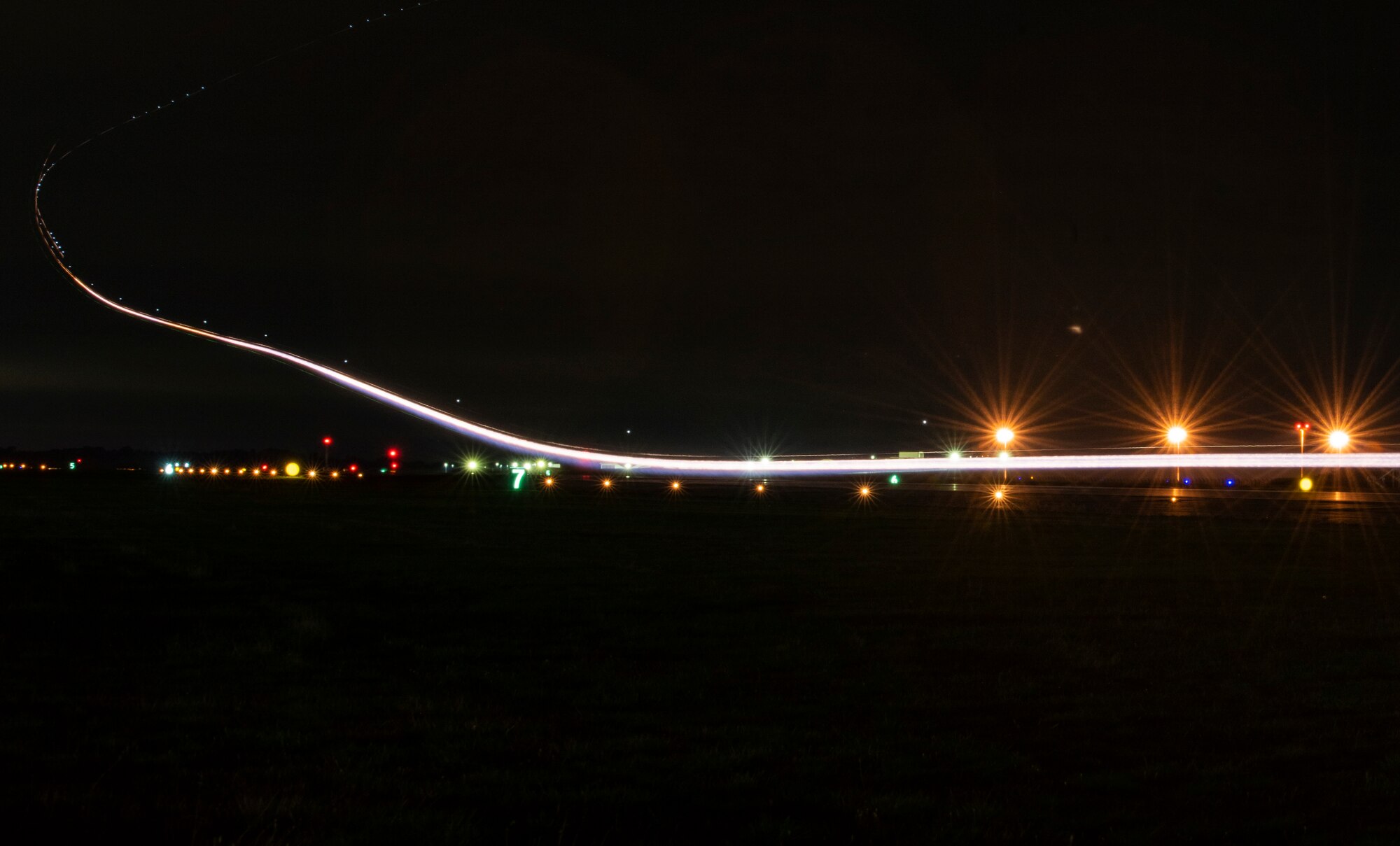 A U.S. Air Force F-15C Eagle, assigned to the 493rd Fighter Squadron, takes off at Royal Air Force Lakenheath, England, Sept. 8, 2020. Night Flying Exercises provide 48th Fighter Wing aircrew and support personnel the experience needed to maintain a ready force capable of ensuring the collective defence of the NATO alliance. (U.S. Air Force photo by Airman 1st Class Jessi Monte)