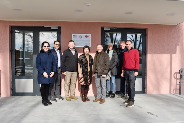 The Eastern European nation of Georgia teamed with the U.S. Embassy-Tbilisi Office of Defense Cooperation to provide a school renovation project, valued at $880,000 and built by USACE.