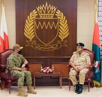U.S. Naval Forces Central Command/5th Fleet/Combined Maritime Forces Commander Vice Adm. Samuel Paparo met with Bahrain Defence Force Commander-in-Chief Field Marshal Shaikh Khalifa bin Ahmad Al-Khalifa Sept. 14.