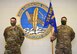 U.S. Air Force Maj. Charles Deignan, (left) the 354th Contracting Squadron (CONS) commander, and Master Sgt. Justin Holmly, the 354th CONS first sergeant, pose for a photo at Eielson Air Force Base, Alaska, Sept. 11, 2020. Deignan is responsible for leading the construction and services acquisition flights, and the plans and programs flight. (U.S. Air Force photo by Airman 1st Class Jose Miguel T. Tamondong)