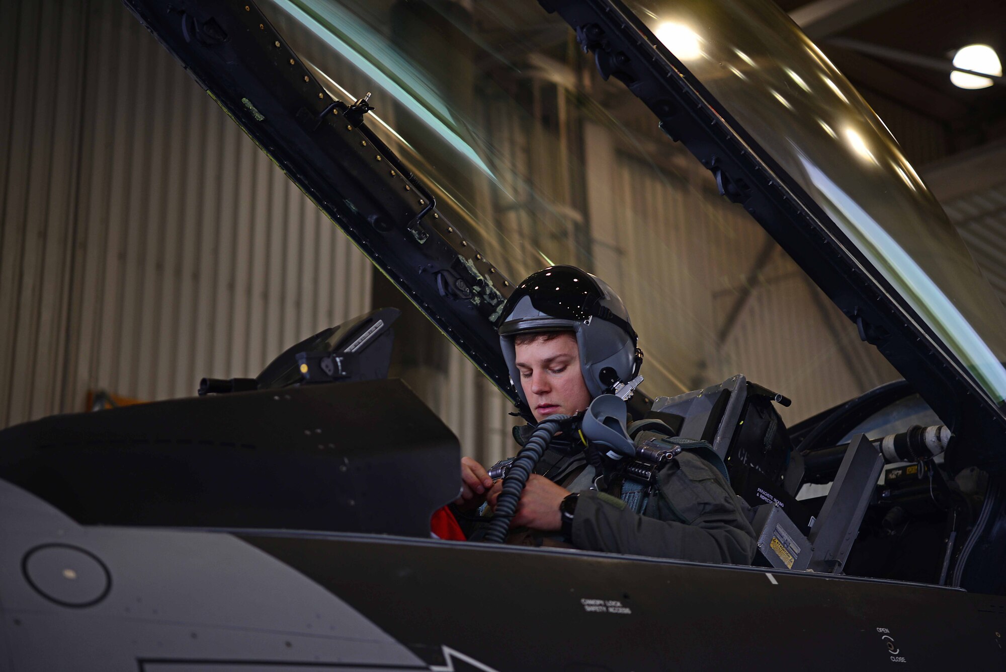 U.S. Air Force Capt. Daniel Simpson, an 18th Aggressor Squadron pilot, prepares for takeoff on Eielson Air Force Base, Alaska, Sept. 8, 2020. The mission of the 18th AGRS is to know, teach and replicate enemy tactics, techniques and procedures. Valiant Shield 20 provides an effective, flexible and capabilities centered force, enabling real-world proficiency in response to a variety of crises. (U.S. Air Force photo by Staff Sgt. Sean Martin)