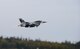 An F-16 Fighting Falcon, assigned to the 18th Aggressor Squadron, takes off in support of exercise Valiant Shield on Eielson Air Force Base, Alaska, Sept. 8, 2020. The mission of the 18th AGRS is to know, teach and replicate enemy tactics, techniques and procedures. Valiant Shield 20 provides an effective, flexible and capabilities centered force, enabling real-world proficiency in response to a variety of crises. (U.S. Air Force photo by Staff Sgt. Sean Martin)