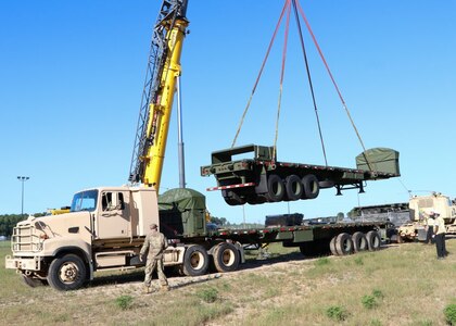 1710th receives 48 new flatbed trailers at Fort Pickett