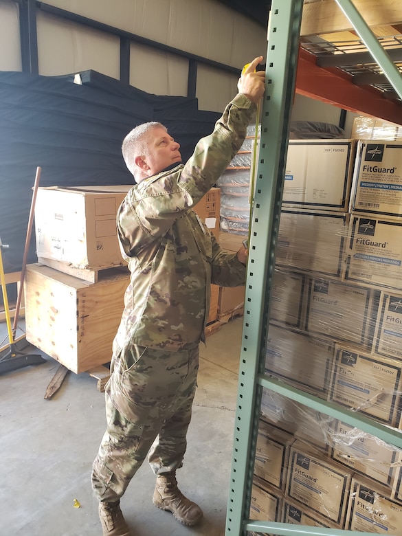 Army Reserve Soldiers support supply requirements in Texas as part of federal COVID-19 response