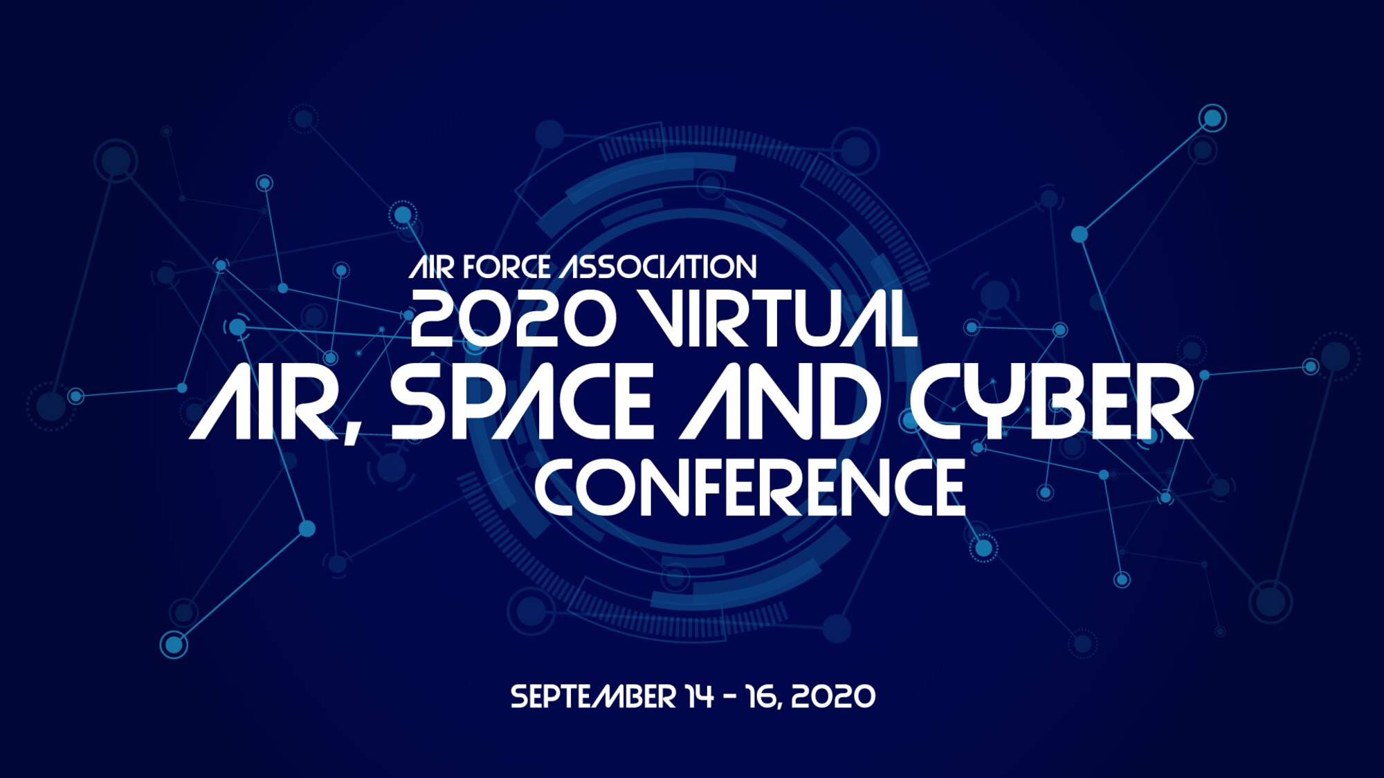 The Air Force Association 2020 Air, Space and Cyber Conference graphic. (U.S. Air Force graphic by Rosario "Charo" Gutierrez)