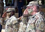 Gen. James C. McConville, and Lt. Gen. R. Scott Dingle wearing masks similar to what will now be standard issue.