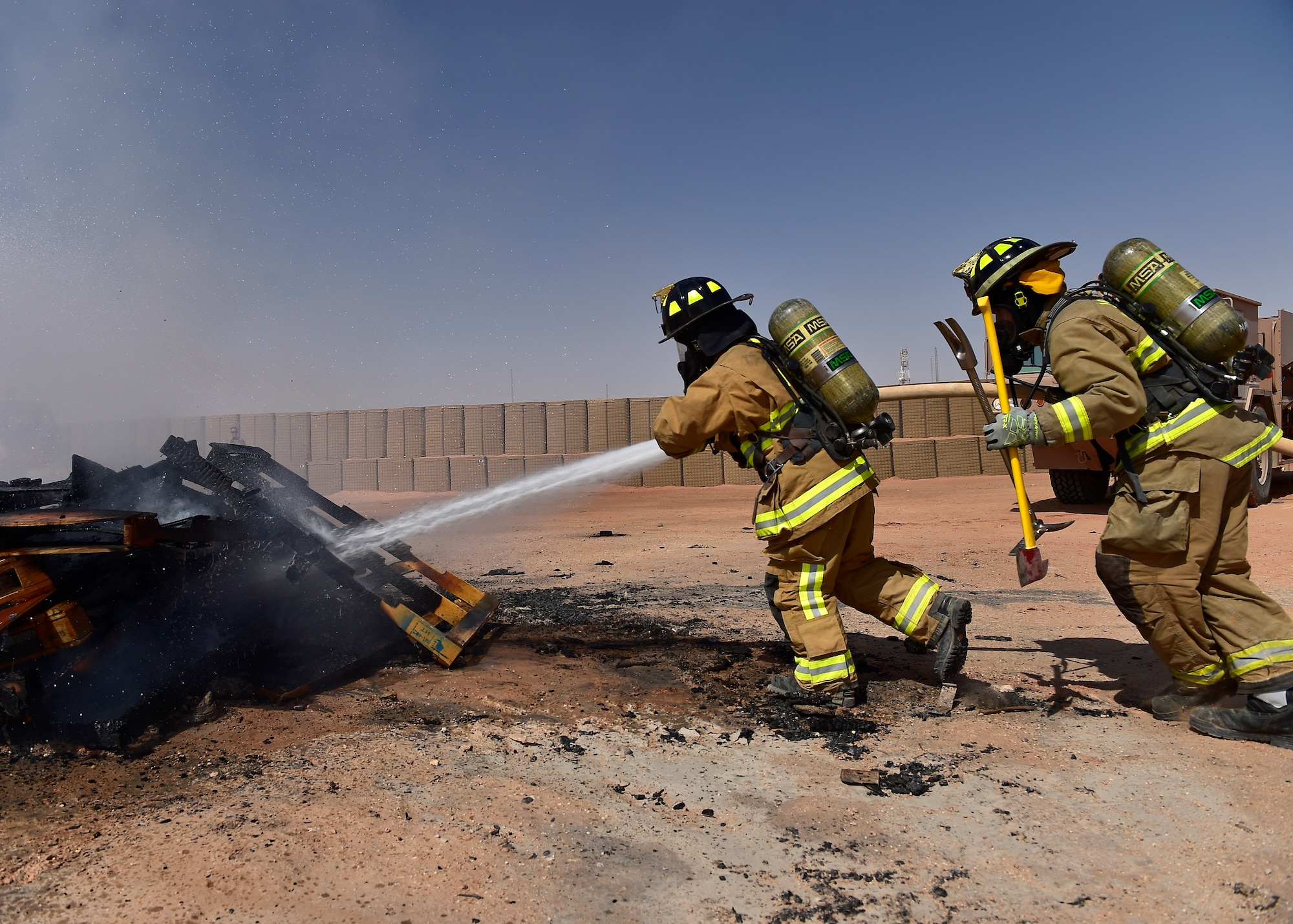378 ECES firefighters train to save lives