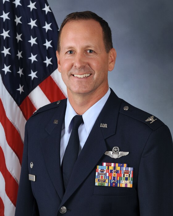 As commander, Col. Bart Van Roo is responsible for nearly 1,200 active-guard and traditional forces that support the President of the United States and the Governor of Wisconsin. With a premier fighter and mission support force made up of superior and reliable personnel, the 115th is able to successfully support community, state, and federal missions.
Col. Van Roo attended the University of Wisconsin- Whitewater and University of Wisconsin-Madison and received his commission through the Academy of Military Science in April 1999.  Col. Van Roo began his military career in 1992 when he enlisted at the 115th Fighter Wing, Madison, Wisconsin as an Aeromedical Specialist. He served as a Non Commissioned Officer until 1998. In 2000, he graduated from specialized undergraduate pilot training at Laughlin Air Force Base, Texas. He then went on to complete the F-16 Training Course, Luke Air Force Base, Ariz. Col. Van Roo returned to the 115th Fighter Wing where he held numerous positions within operations, including as an F-16 pilot in support of Operation Noble Eagle as an Aerospace Control Pilot, and served at the 176th Fighter Squadron Director of Operations. In 2017, Col. Van Roo was appointed the 176th Fighter Squadron Commander, and was deployed to the Korean Peninsula with the 8th Fighter Wing as the 176th Expeditionary Fighter Squadron Commander. He then served as the 115th Fighter Wing Inspector General.  Prior to his current position, Col. Van Roo was the Director of Operations, Wisconsin Air National Guard, Joint Force Headquarters, Madison, Wis. In addition, the colonel was the Northern Lightning Exercise director at the Volk Field Combat Readiness Training Center.