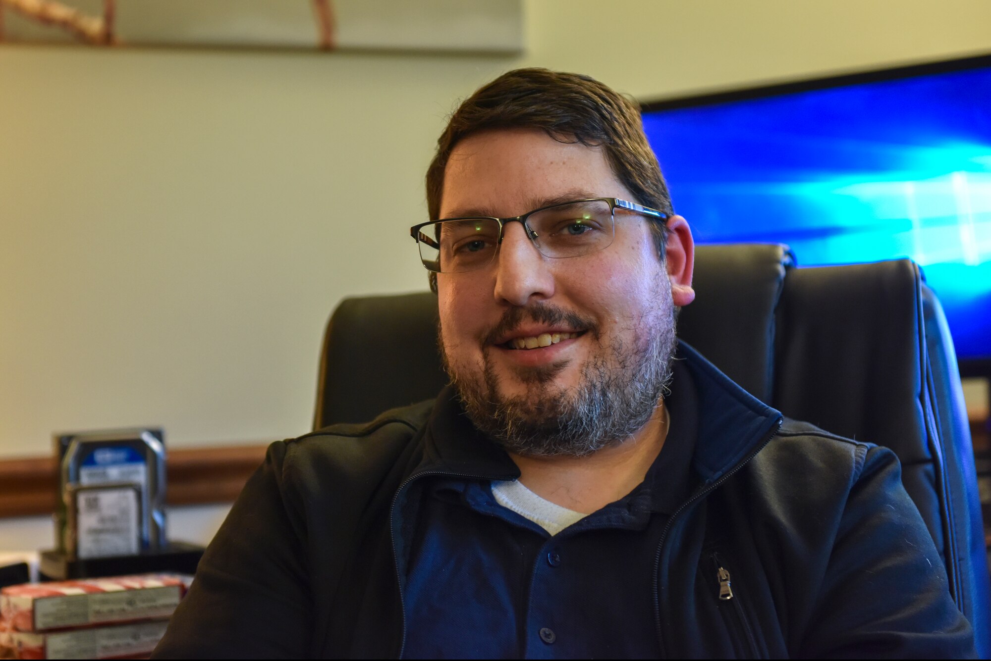 Michael D. Zimmerman, director of the Psychological Health Program for the 911th Airlift Wing, poses for a photo at the Pittsburgh International Airport Air Reserve Station, Pennsylvania, Sept. 11, 2020.