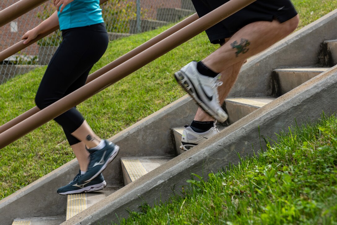 Members of the 911th Airlift Wing participate in a 9/11 Tribute workout on September 11, 2020 at Pittsburgh International Airport Air Reserve Station.