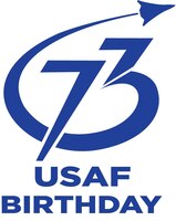 Official Air Force logo for the 73rd Birthday of the United States Air Force (Illustration by Secretary of the U.S. Air Force Public Affairs)