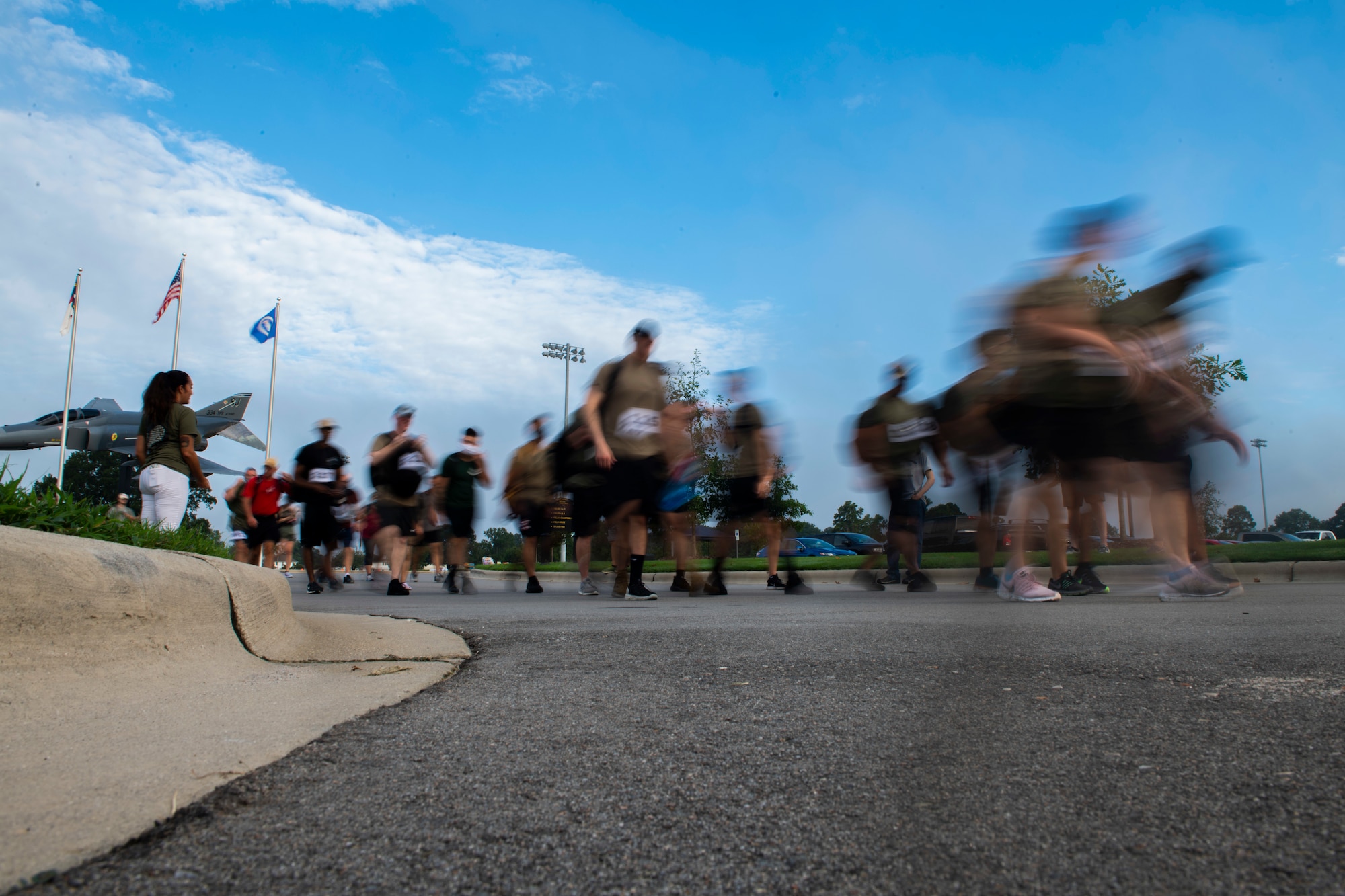 Team Seymour and the local community kick of POW/MIA Remembrance Week with ruck march