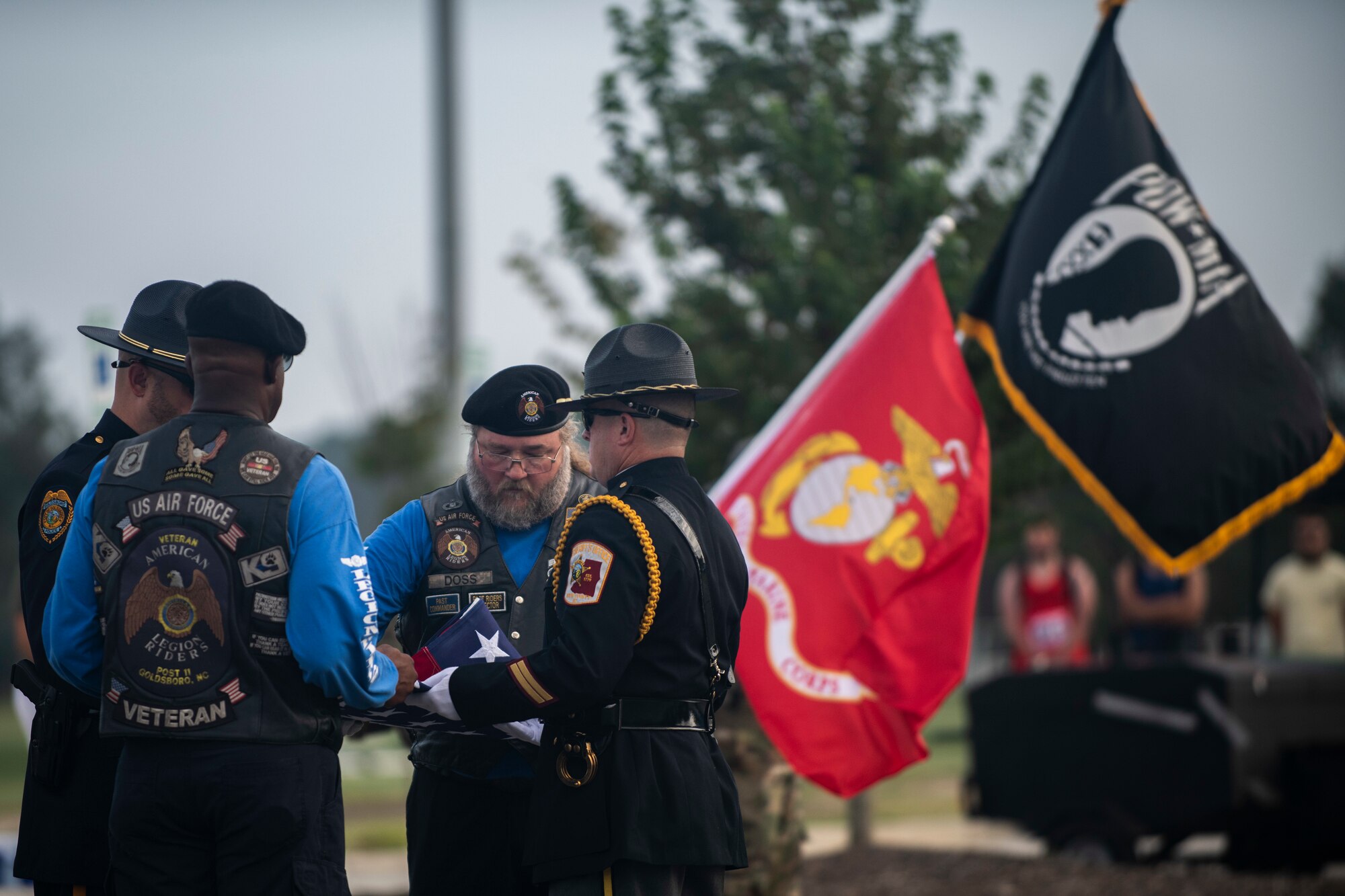 Team Seymour and the local community kick of POW/MIA Remembrance Week with ruck march