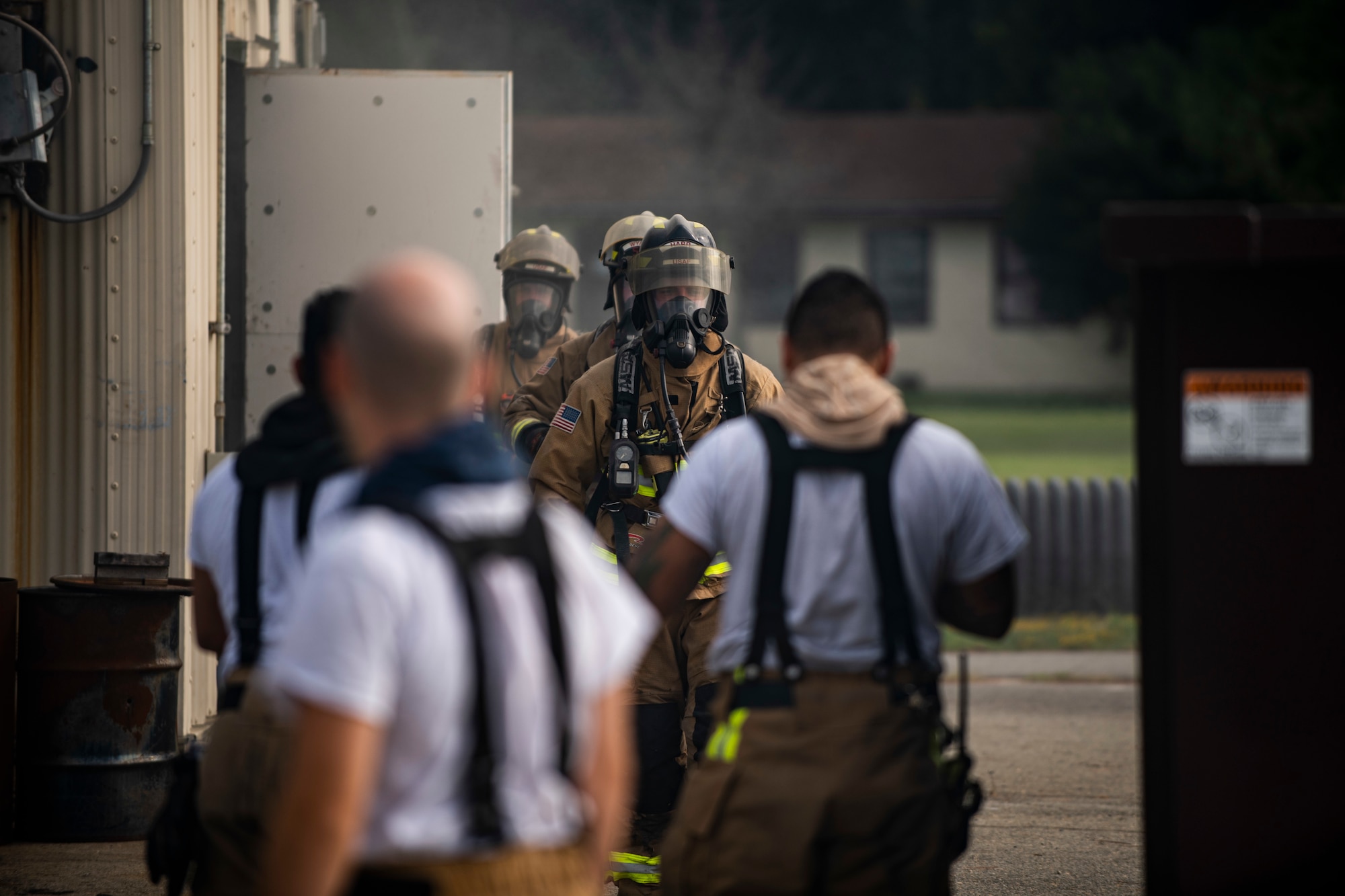SJAFB Fire Dept. conducts live-fire training to improve readiness and efficiency.