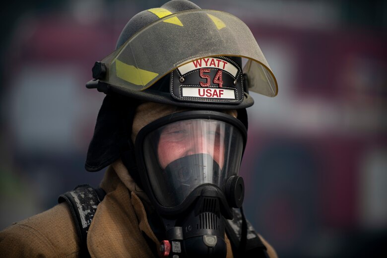 SJAFB Fire Dept. conducts live-fire training to improve readiness and efficiency.