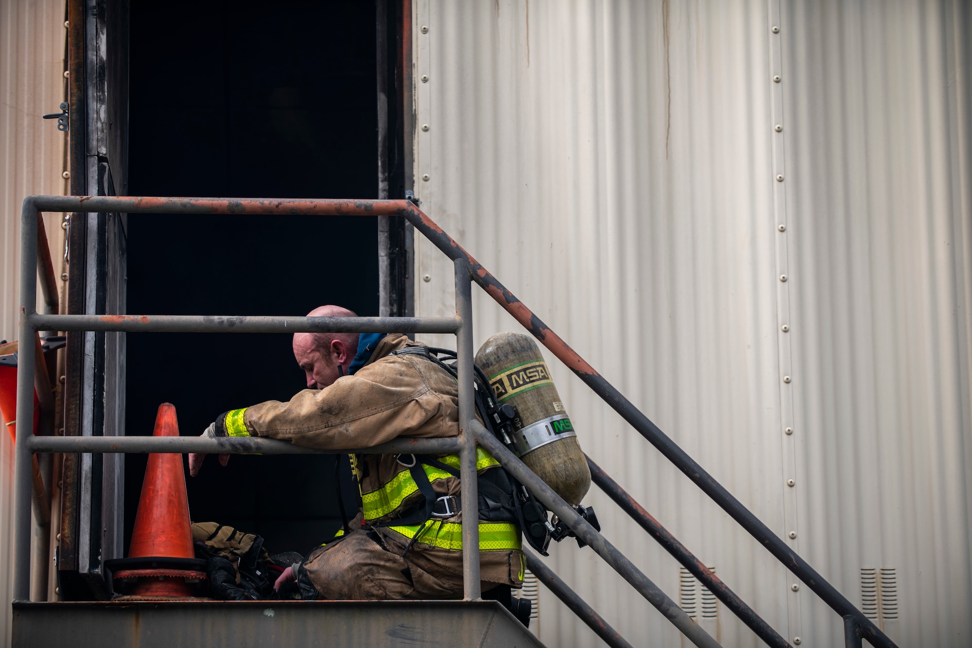 SJAFB Fire Dept. conducts live-fire training to improve readiness and efficiency.