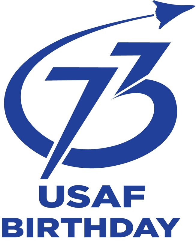 Official Air Force logo for the 73rd Birthday of the United States Air Force (Illustration by Secretary of the U.S. Air Force Public Affairs)