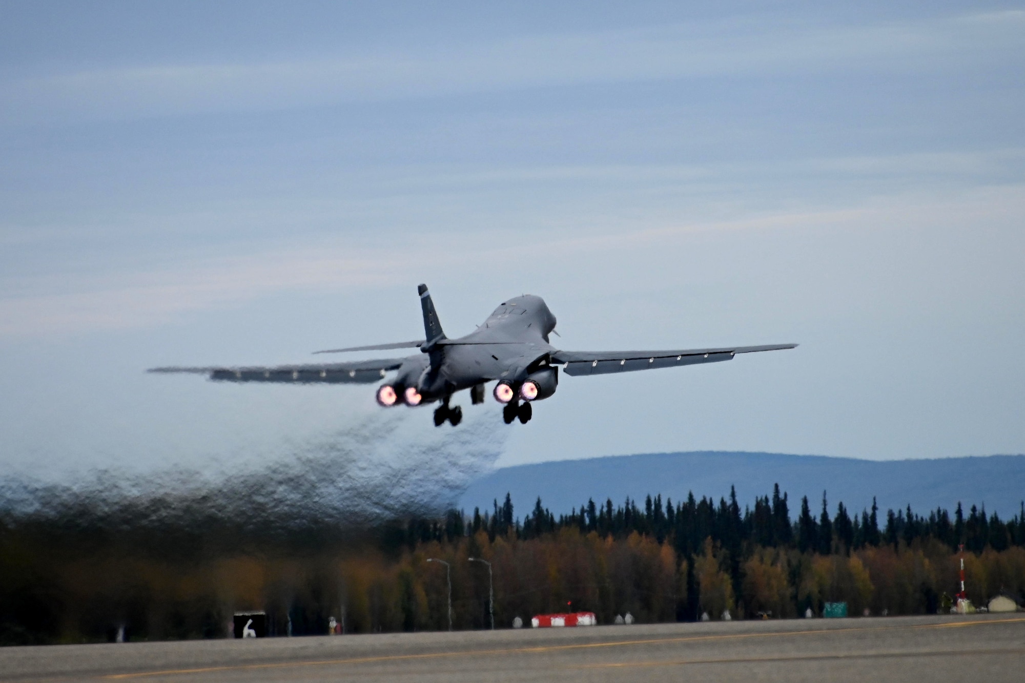 A B-1 Lancer takes off
