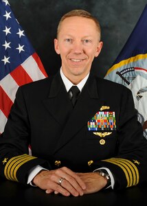 Official photo of Captain Eric R. Johnson, USN
