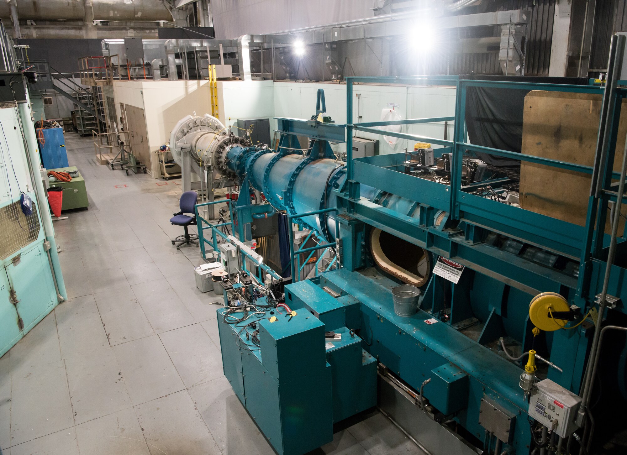 Tunnel B in the von Kármán Gas Dynamics Facility at Arnold Air Force Base, Tenn., shown here March 12, 2020, is used for aerodynamic testing at hypersonic speeds. (U.S. Air Force photo by Jill Pickett)