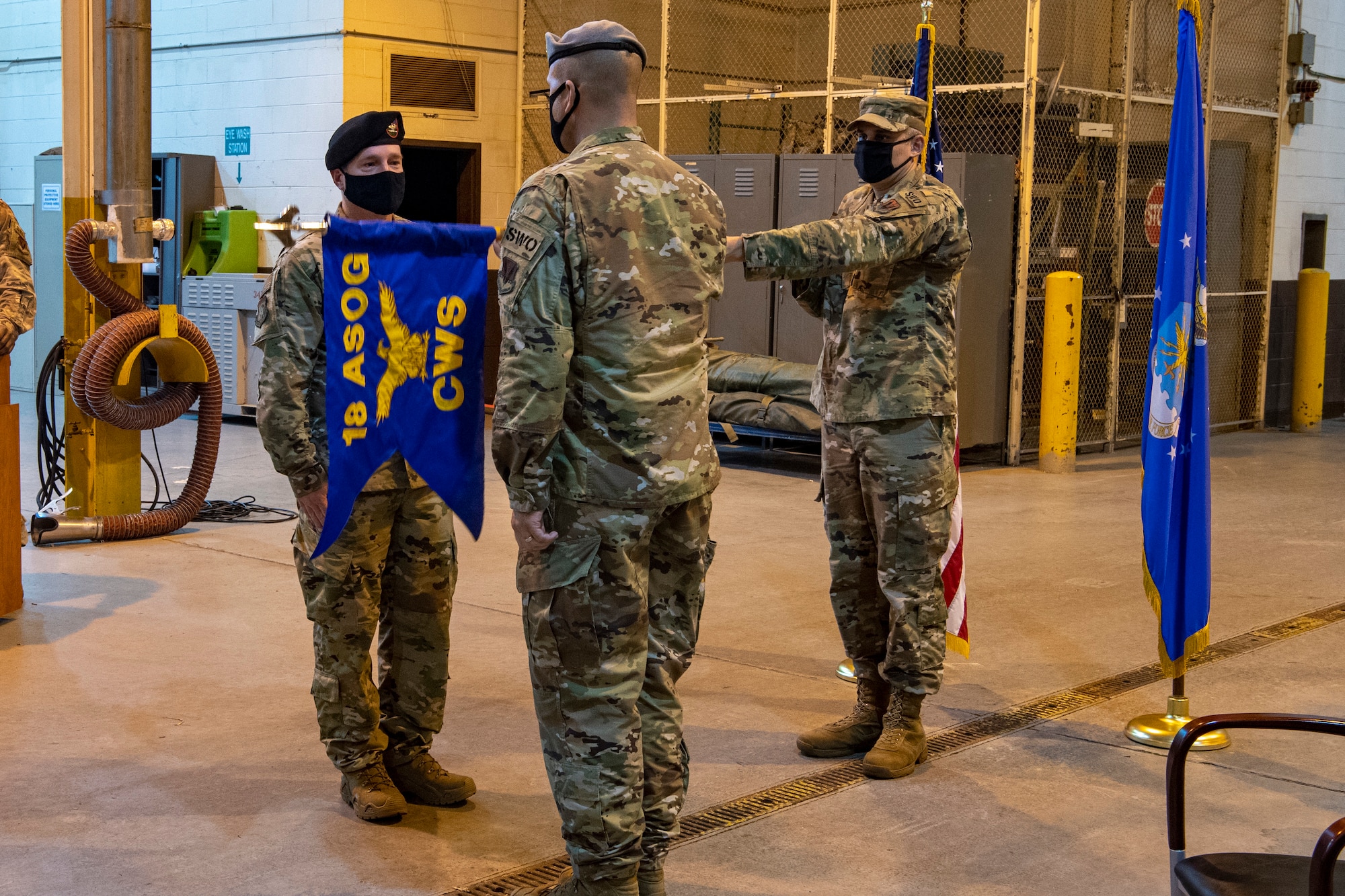 commander unfurls new guidon