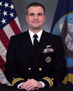 Lt. Cmdr. Adam P. Hudson Official Portrait