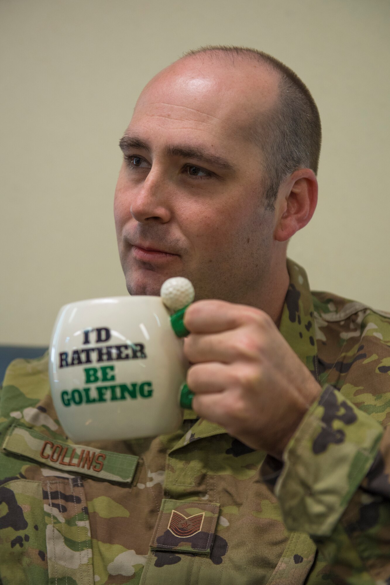 Tech. Sgt. Steven Collins, safety craftsman with the 911th Airlift Wing, poses for a photo at the Pittsburgh International Airport Air Reserve Station, Pennsylvania, Sept. 14, 2020.