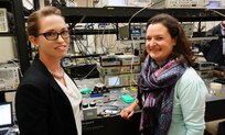 Drs. Meredith Hutchinson (left) and Abbie Watnik, the current and former presidents of the Women in Science and Engineering (WISE) organization at the U.S Naval Research Laboratory. WISE has existed on the lab since the early 80’s and is a “great way to network and discuss career progression,” according to Watnik. Both Watnik and Hutchinson are assigned to the lab’s Optical Sciences Division.