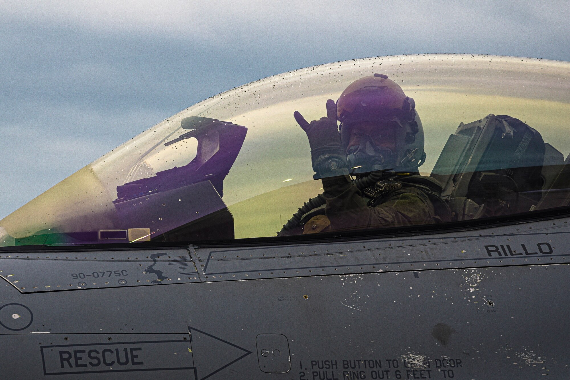 U.S. Air Force Col. Henry R. Jeffress III, 51st Fighter Wing vice commander, debuts his first F-16 Fighting Falcon flight as ‘Mustang 2,’ at Osan Air Base, Republic of Korea, Sept. 2, 2020. The Emporia, Va., native joins Osan after being the director of U.S. Strategic Command’s Joint Electromagnetic Preparedness for Advanced Combat (JEPAC) Directorate. (U.S. Air Force photo by Staff Sgt. Greg Nash)