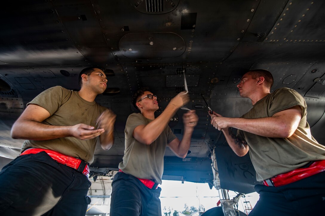 Airmen assigned tho the 333rd Aircraft Maintenance Unit keep jets and weapons prepared for operations.