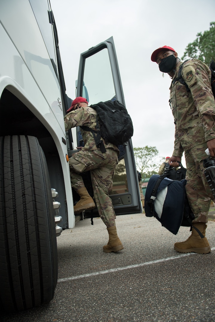 203rd RED HORSE Airmen depart for federal deployment