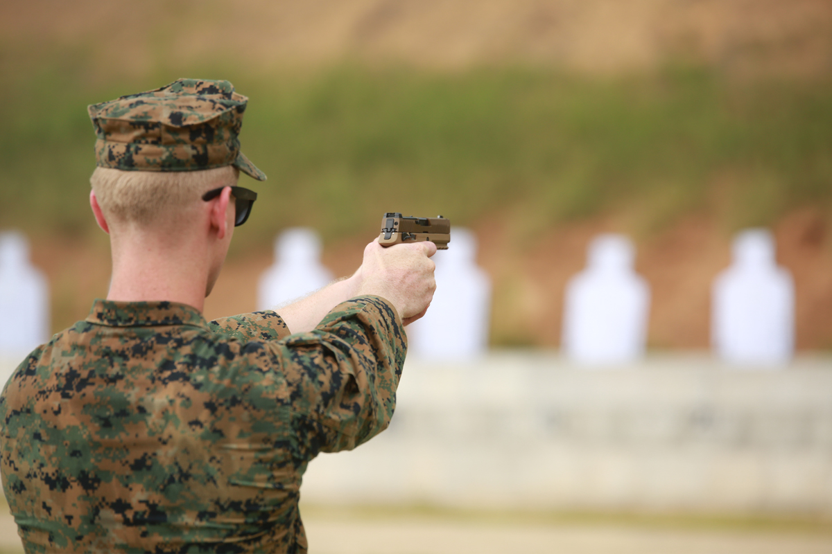 Marine Corps fields first new service pistol in 35 years > Marine Corps