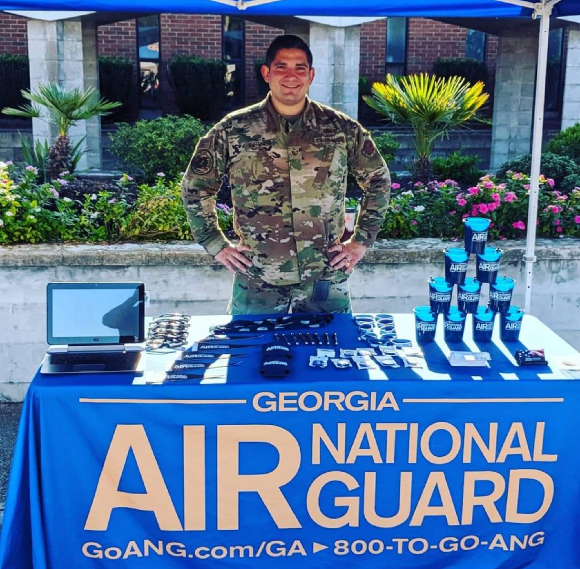 Tech. Sgt. Reza Whitehead, a recruiter with the Georgia Air National Guard, set a modern-day record with 14 accessions in one month to reach the state record in July 2020.