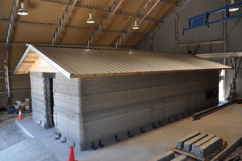 The U.S. Army Engineer Research and Development Center, Construction Engineer Research Laboratory’s (CERL’s) first prototype of a 3D printed concrete building, the first of its kind in North and South America was constructed at the CERL campus, Champaign, Ill., in the summer of 2017.