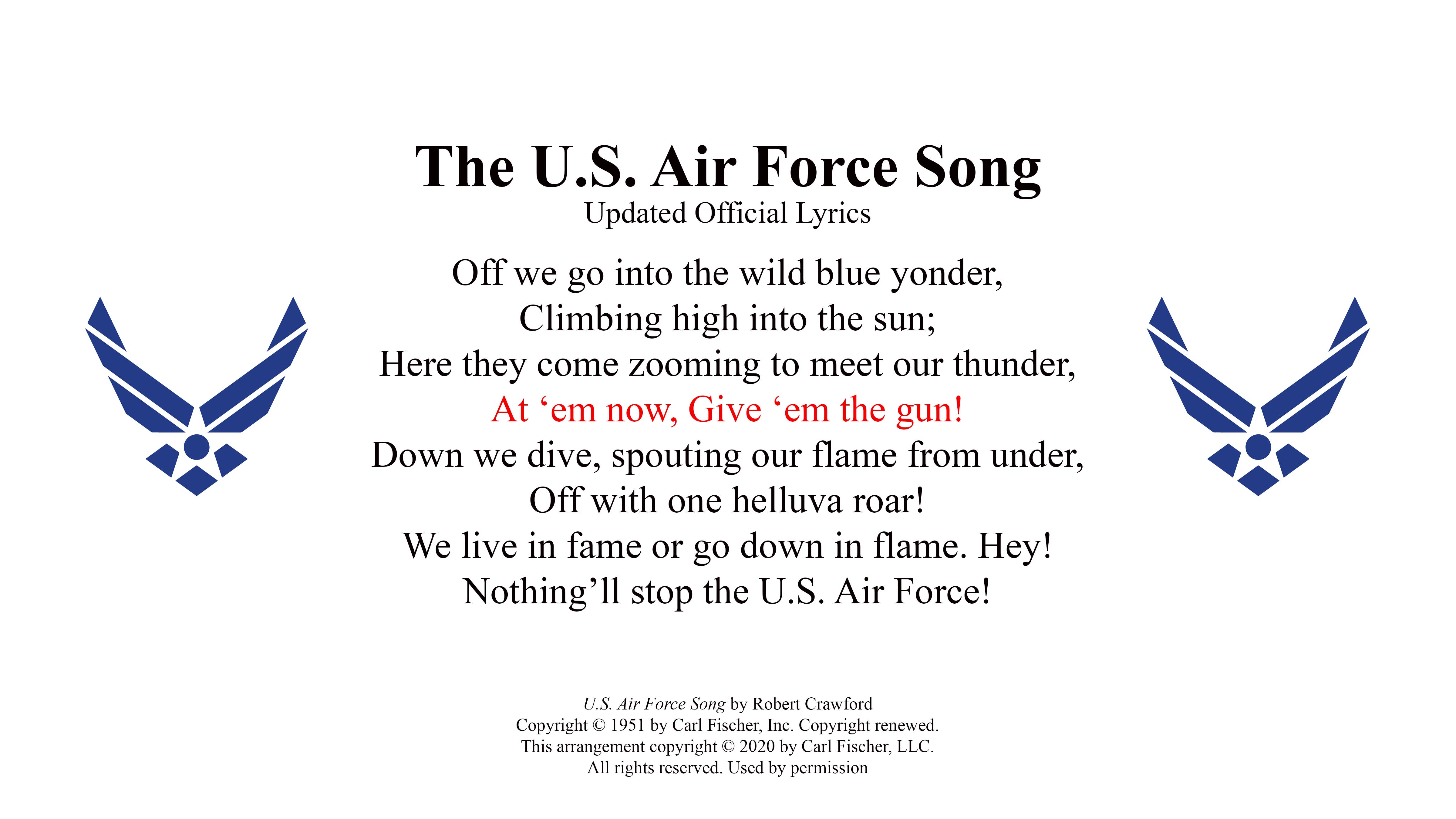 Air Force One Song Lyrics Airforce Military