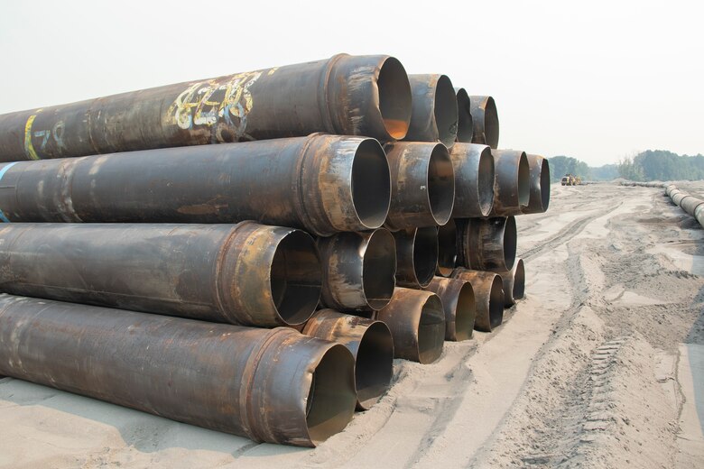 The U.S. Army Corps of Engineers completed dredged material placement at Pancake Point on Puget Island in Washington, Sept. 12, 2020. The project provided beach nourishment to an approximately 3000-foot stretch of shoreline on the Washington side of the Columbia River.