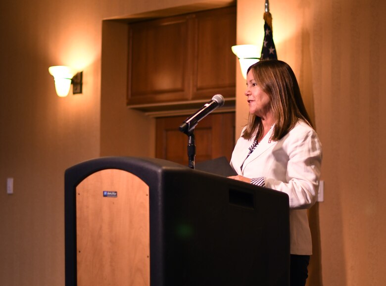 A photo of Karen Pence.