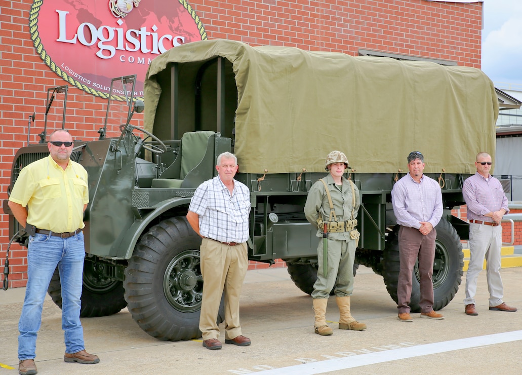 The most recent historic vehicle restoration project undertaken by Production Plant Albany was a World War II era truck that was brought back to its former glory largely with the help of visual aids and 3-D printing. (U.S. Marine Corps photo by Jennifer Parks)