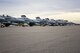 U.S. Marine Corps F/A-18C Hornets assigned to the Marine Fighter Attack Squadron 232 sit on the flightline at Eielson Air Force Base, Alaska, Sept. 17, 2020.