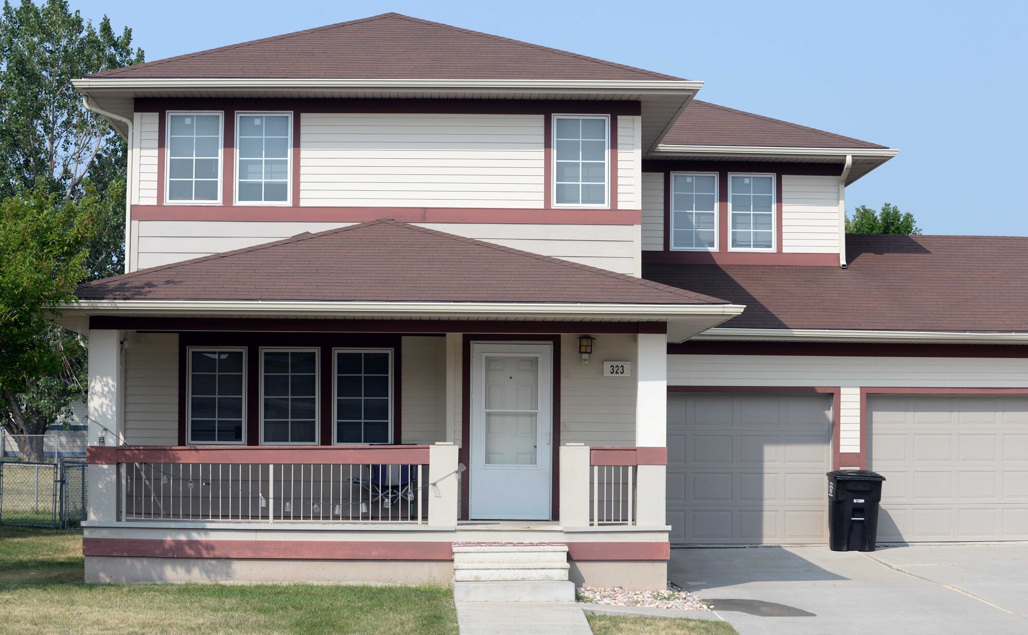 A home in the Prairie View housing area is photographed